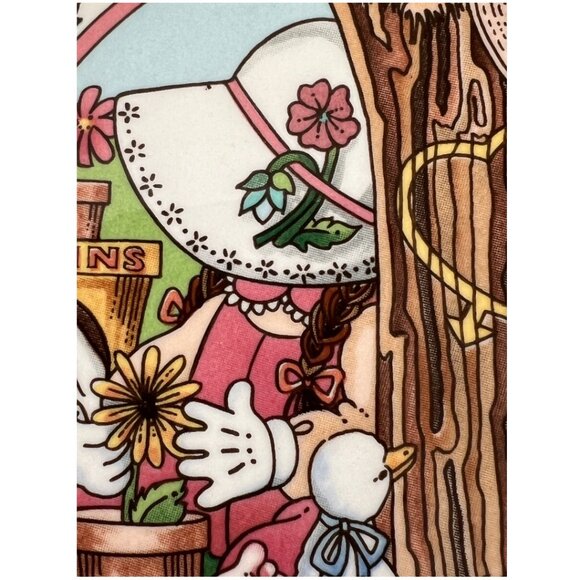 Vtg 1989 WATKINS Country Kids "Springs Fancy" Ceramic Recipe Pie Plate 10.75" D - Picture 4 of 16